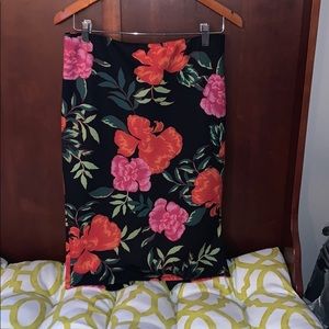 Express Floral Skirt